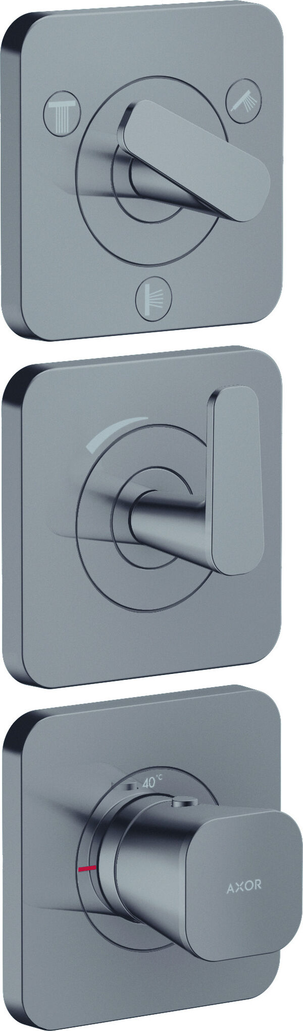 Duschsystem Axor Citterio C Polished black chrom Standard image number 0