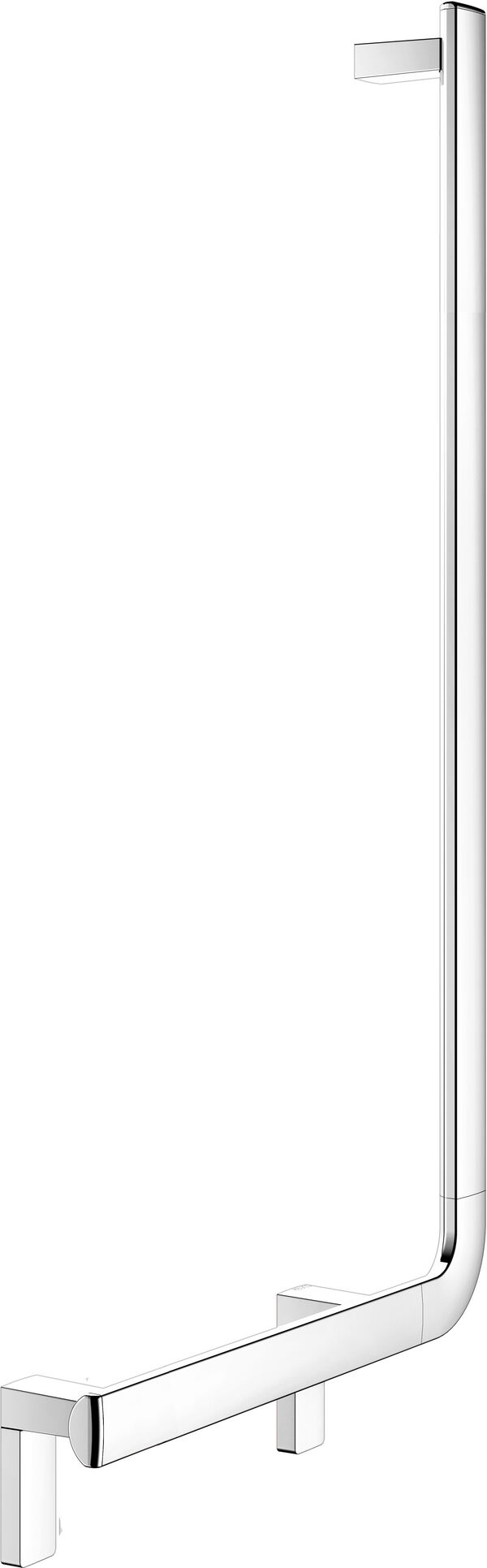 Corrimano ad angolo Keuco Collection Axess, barra verticale a destra, ottone, 1090 x 520 mm, con image number 0