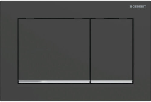 Betätigungsplatte Geberit Omega20 square schwarz matt