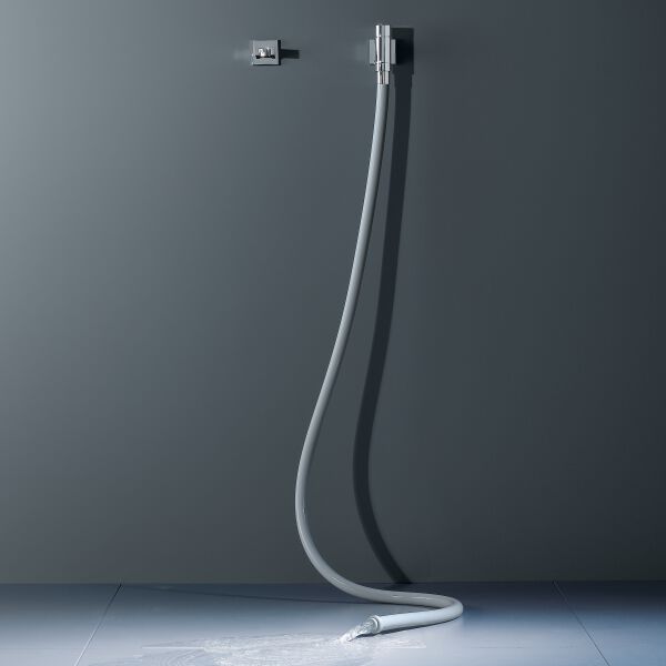 Wandanschlussbogen Dornbracht mit Ventil Water Tube Kneipp Dark Platinum matt image number 3