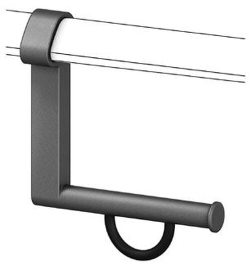 Papierhalter Nosag Normbau Cavere schwarz matt