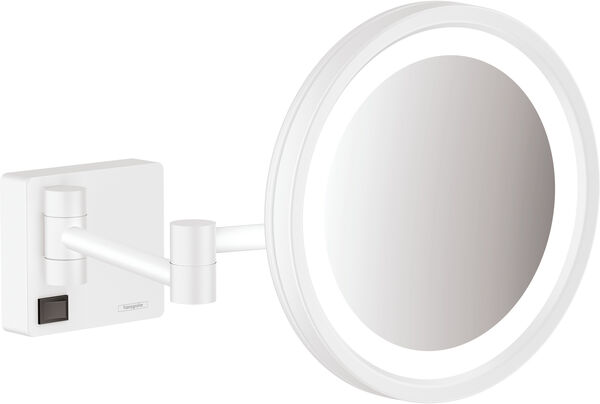 Miroir cosmétique Hansgrohe AddStoris blanc mat image number 0