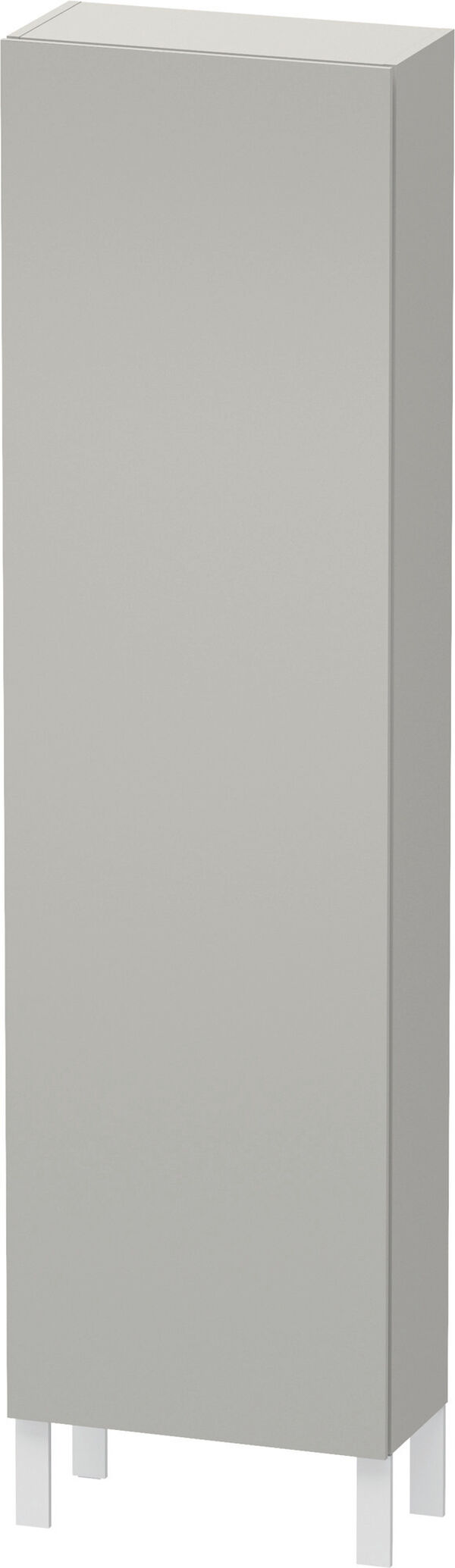 Armoire haute L-Cube Gris b&eacute;ton mat image number 0