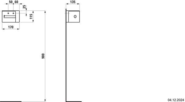 Porte-papier Laufen Val Noir mat image number 1