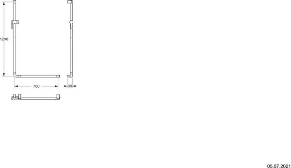 Winkelgriff Nosag Verso Care Weiss image number 1