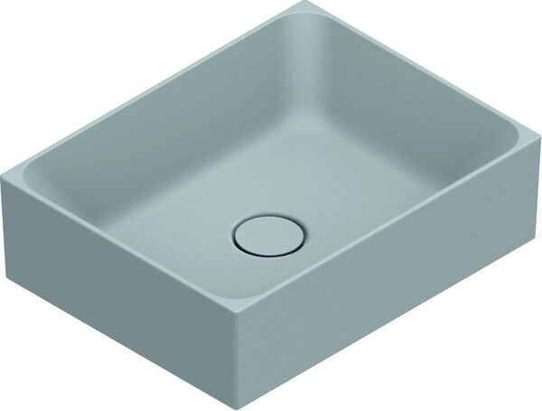 Lavabo d'appoggio Alterna elena, 45x35 cm, altezza 13 cm senza troppopieno senza ripiano per ru image number 0