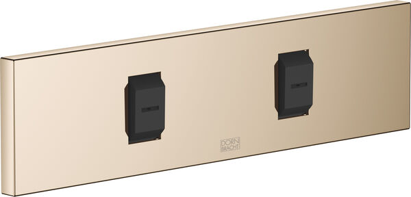 Pomme de douche lat&eacute;rale Dornbracht Water Fan &agrave; encastrer Champagne image number 0