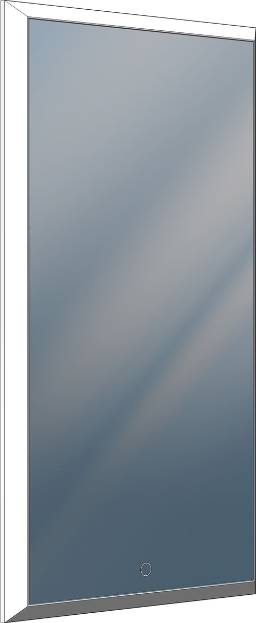 Lichtspiegel Sidler Quadro LED silbereloxiert Lichtfarbe Neutralweiss 4000 K