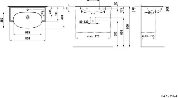Lavabo Laufen New Classic blanc image number 1