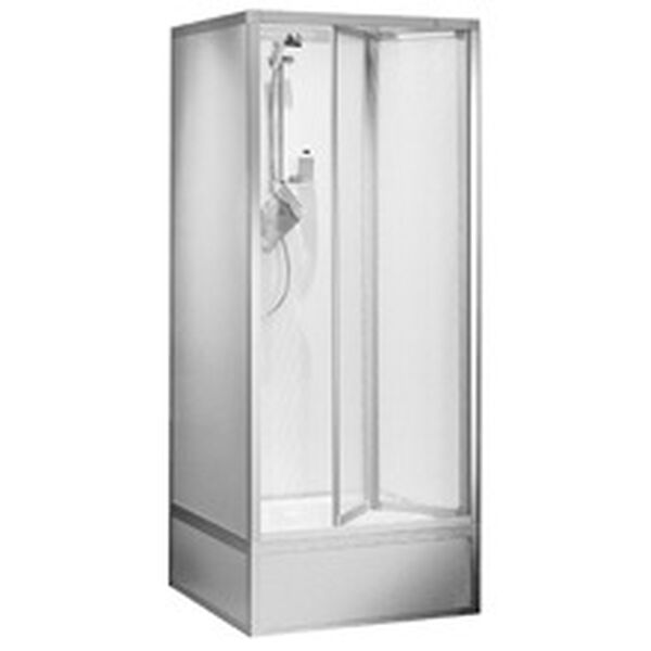 Cabina da doccia Rothalux Exclusive, 84.5 x 84.5 cm alt. 206 cm (non assemblata) vasca da doccia in acciaio image number 0