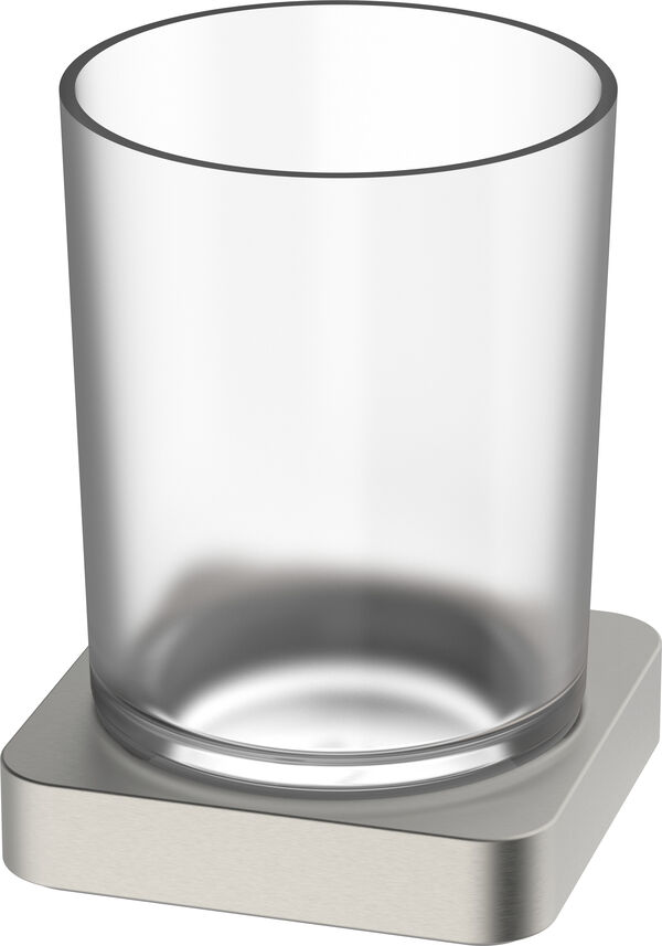 Portabicchiere Alterna direta, modello d'appoggio, recipiente in vetro satinato rotondo image number 0