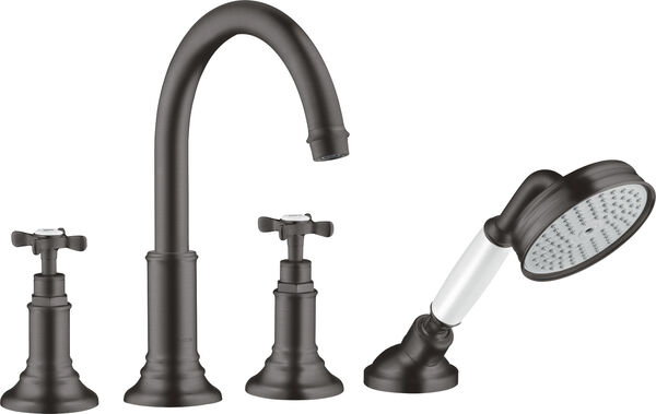 Wannenfüllkombination Axor Montreux 4-Loch brushed black chrome image number 0
