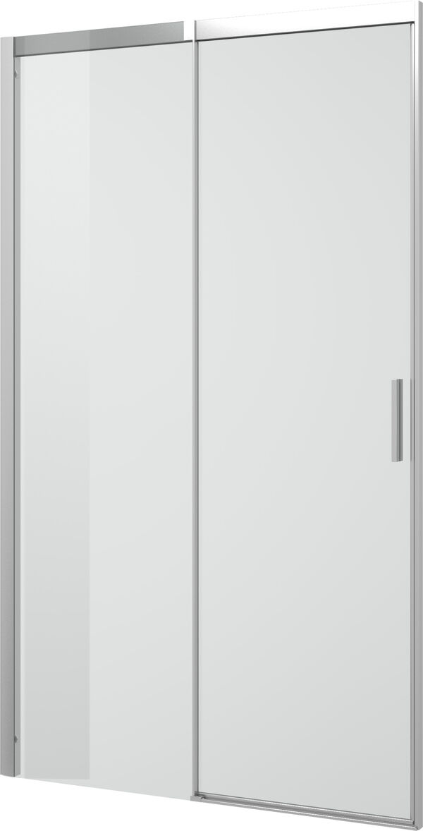 Gleitt&uuml;re Alterna costa, f&uuml;r Seitenwand, f&uuml;r Bodenmontage Silbereloxiert Echtglas klar ProCare image number 0