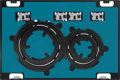 Bet&auml;tigungsplatte Geberit Sigma50 round Kundenspezifisch