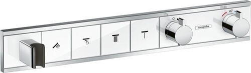 Syst&egrave;me de douche Hansgrohe Rain Select Chrom&eacute;-blanc