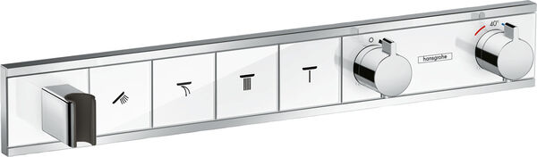 Syst&egrave;me de douche Hansgrohe Rain Select Chrom&eacute;-blanc image number 0