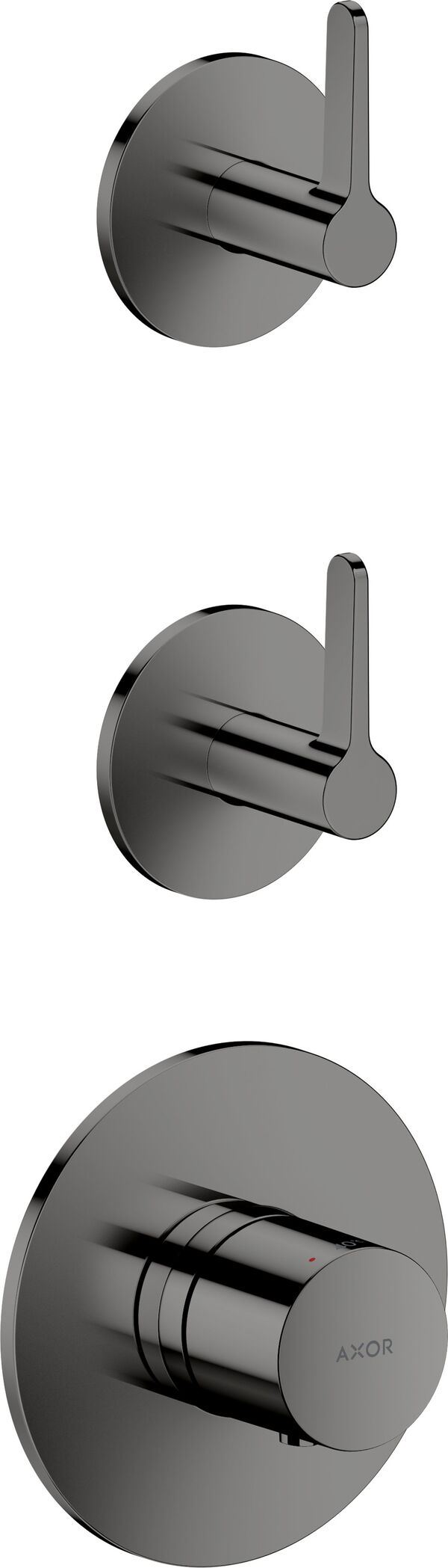 Duschsystem Axor One, Hebelgriff, Thermostatmodul, f&uuml;r 2 Verbraucher, Thermostat, Absperrventil, image number 0