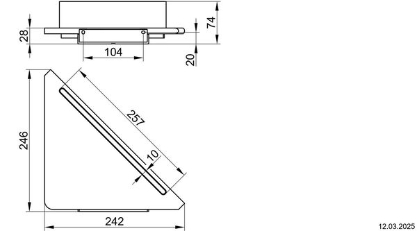 Eckduschablage Keuco Aveno Weiss matt image number 1
