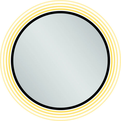 Lichtspiegel Euraspiegel Nelio LED Schwarz matt Lichtfarbe Neutralweiss 4000 K