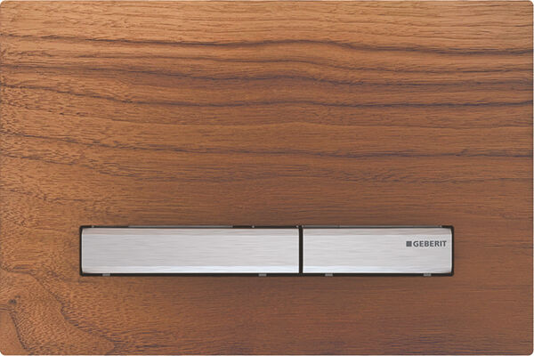 Plaque de d&eacute;clenchement Geberit Sigma50 square Noyer am&eacute;ricain image number 0