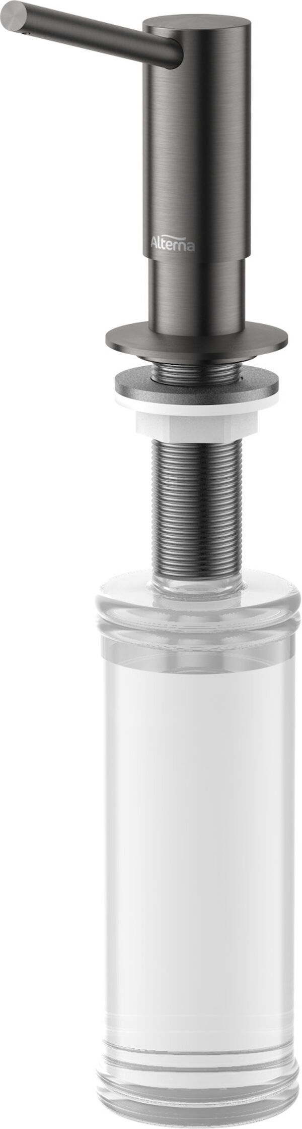 Sp&uuml;lmittelspender Alterna silvis Brushed graphite image number 0