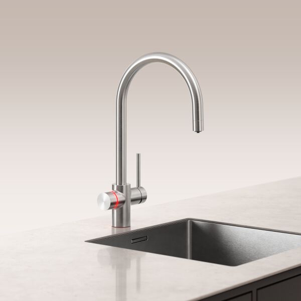 Mitigeur d'&eacute;vier multifonction Laufen Vara Home Acier inoxydable bross&eacute; image number 2