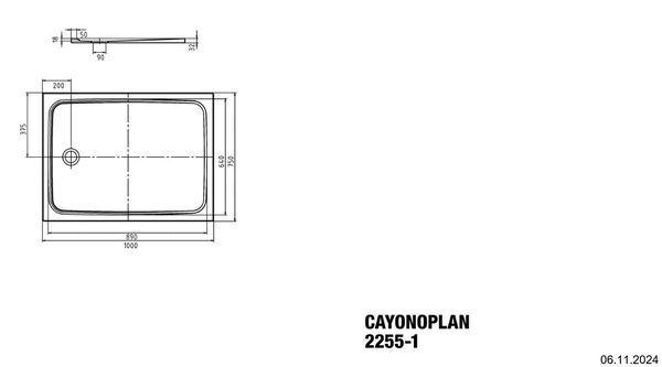 Duschenwanne Kaldewei Cayonoplan weiss Gleitschutz Invisible Grip image number 1