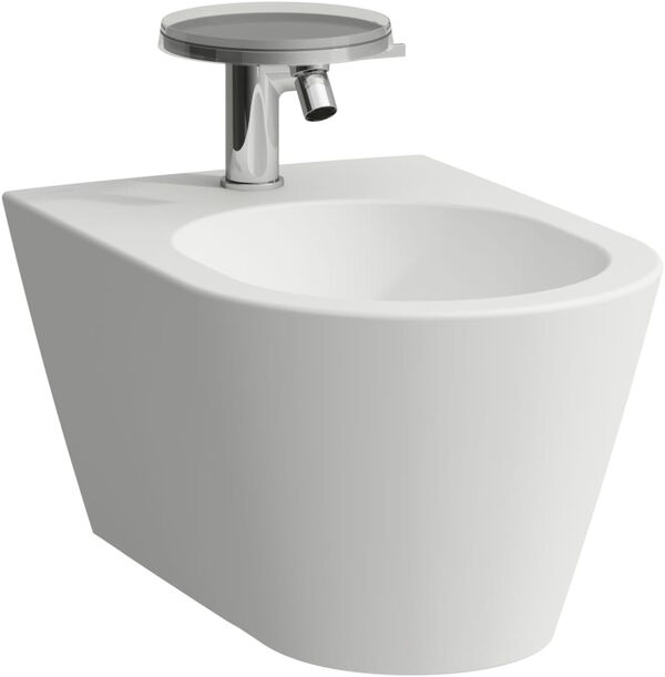 Wand-Bidet Laufen Kartell Armaturenloch weiss matt image number 0