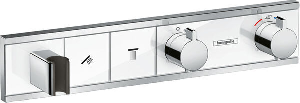Syst&egrave;me de douche Hansgrohe Rain Select Chrom&eacute;-blanc image number 0