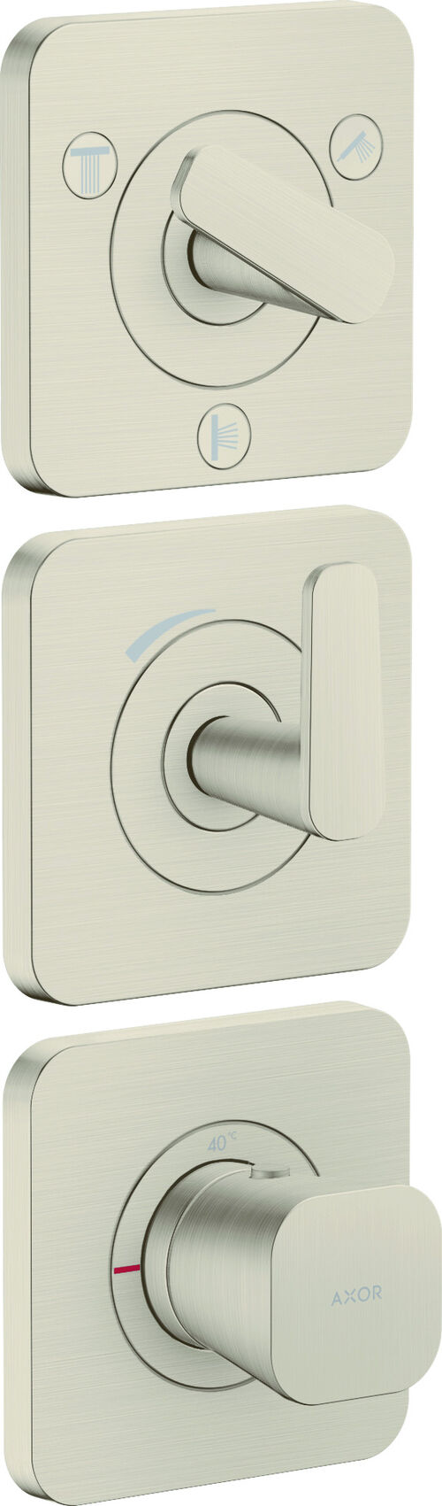 Duschsystem Axor Citterio C brushed nickel Standard