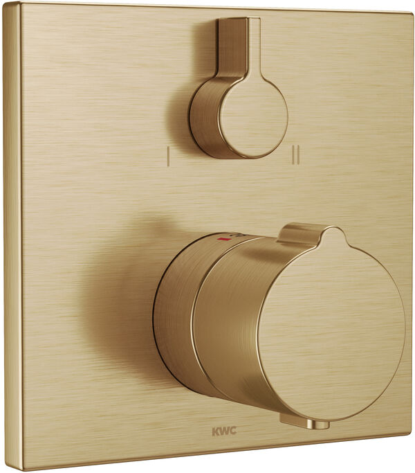 Bademischer-Endmontageset KWC Thermostat, mit Sicherheitseinrichtung, Abdeckplatte eckig, image number 0