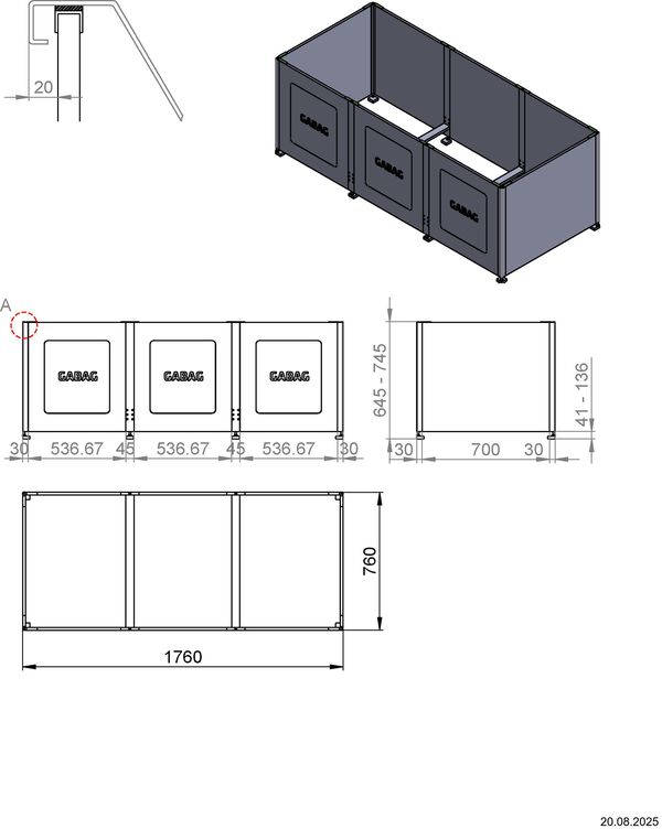 Badewannentr&auml;ger Gabag Compact C 600 image number 1