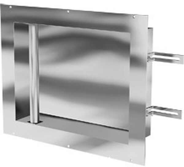 Nicchia a muro IN-BOX Mano V con corrimano verticale larghezza 63 cm, altezza 33 cm profondità 12 cm, acciaio inox image number 0