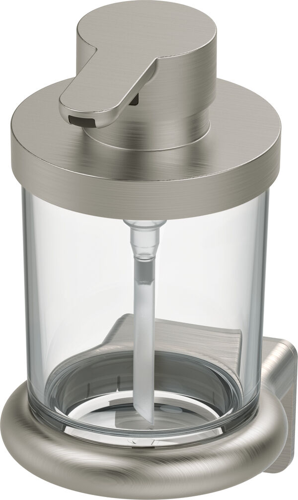 Distributore di sapone Bodenschatz Nia Adesio, vetro transparten Tritan infrangibile, modello image number 0