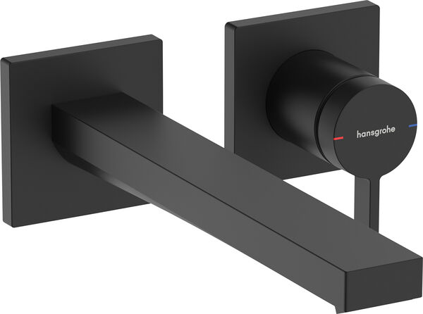 Wandmischer-Endmontageset Hansgrohe Tecturis E schwarz matt image number 0