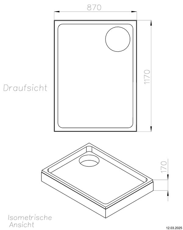 Duschwannentr&auml;ger Schedel image number 1