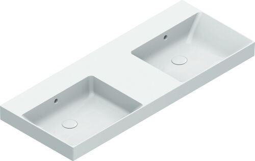 Doppelwaschtisch Catalano Zero 125 x 50 cm Weiss Cleaneffekt