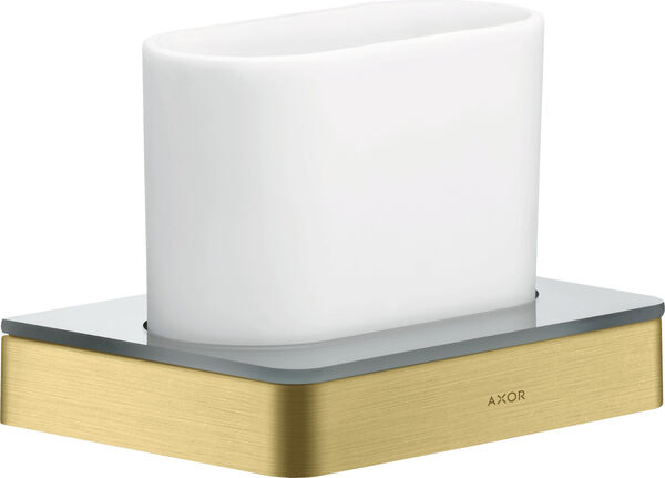 Zahnputzbecher Axor Universal Softsquare Brushed brass image number 0