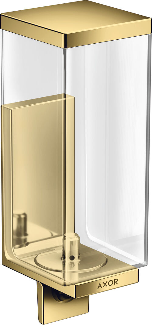 Distributeur de savon liquide Axor Universal Rectangular polished gold optic