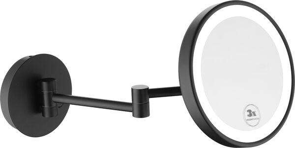 Specchio per cosmetica Neoperl Nelas, Ø 20,3 cm modello a parete con attacco diretto image number 0