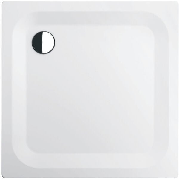 Duschenwanne Schmidlin Zargen, 90 x 80 x 2,5 cm weiss Cleaneffekt Gleitschutz Antigliss Pro image number 0