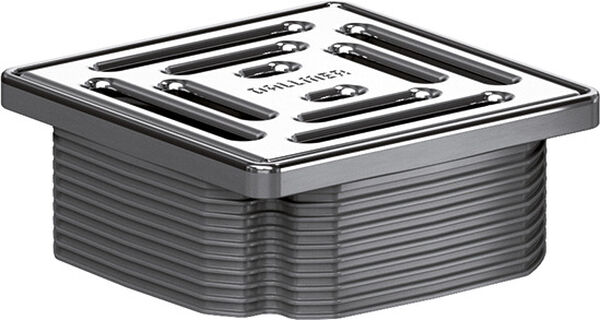 Aufsatz Schaco DallDrain Select 10, 10 x 10 cm Rost und Rahmen image number 0