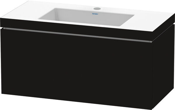 Combinaison de lavabo Duravit Vero Air noir brillant image number 0