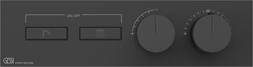 Syst&egrave;me de douche-set de montage final Gessi HI-FI Linear Noir mat