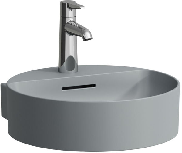 Handwaschbecken Laufen Val 40 x 42.5 cm Graphit matt image number 0