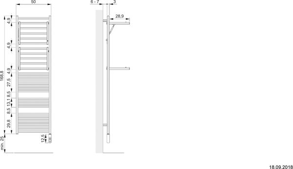 Badheizkörper Zehnder Zeno Wing weiss image number 1