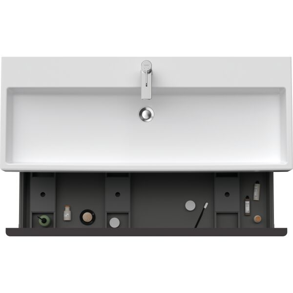 Armadio sottolavabo Duravit D-Neo grafite opaco image number 4