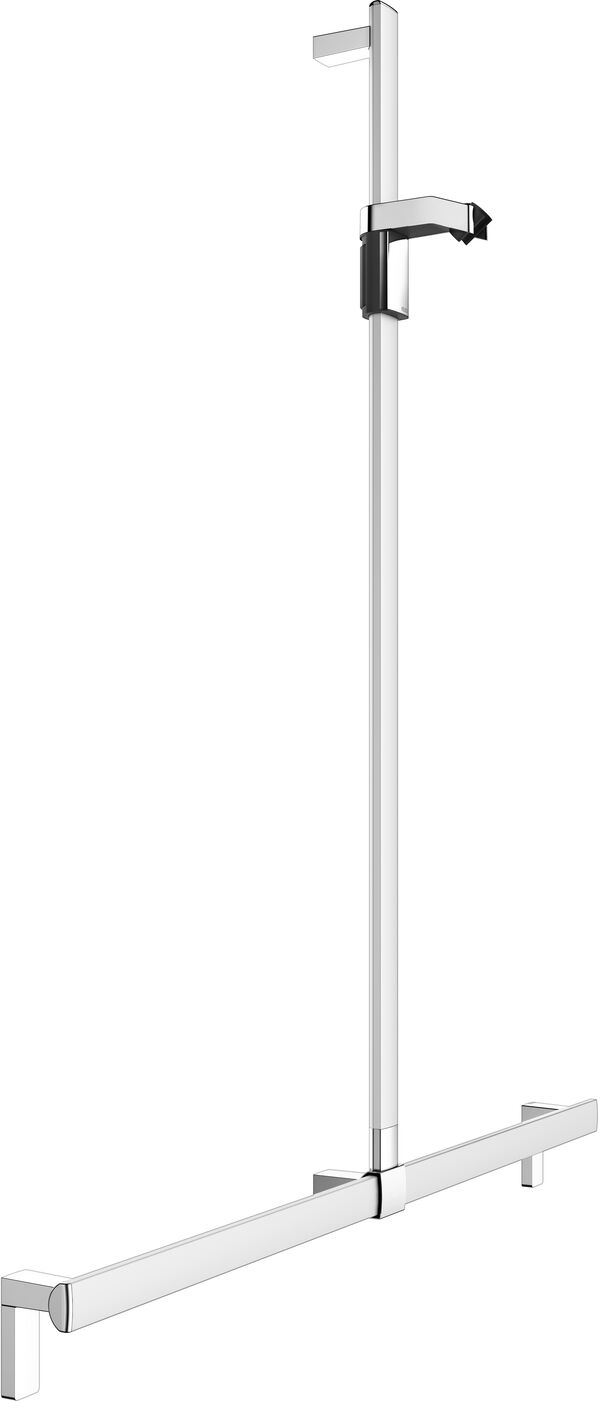 Barre de douche avec barre d'appui Keuco Collection Axess Argent &eacute;lox&eacute; Curseur de douche chrom&eacute;es image number 0