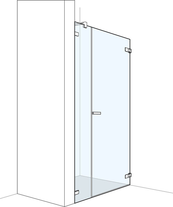 Porta a pendolo Koralle S606 Plus versione a parete larghezza 70 - 100 cm image number 0
