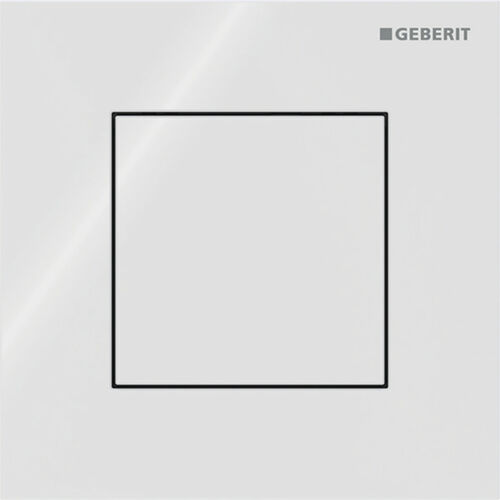 Urinoirsteuerung Geberit HyTouch Typ40 square Weiss Glas